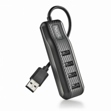 USB Centrmezgls NGS PORT 2.0 Melns