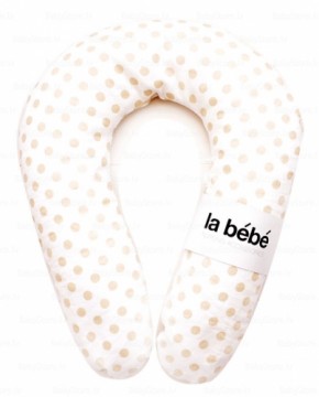 La Bebe™ Snug Cotton Nursing Maternity Pillow Eco Dots Art.90957 pakaviņš mazuļa barošanai / gulēšanai/pakaviņš grūtniecēm Mit.20x70см