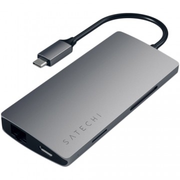 SATECHI Type-C Multi-Port Adapter 4K with Ethernet V2 Space Gray