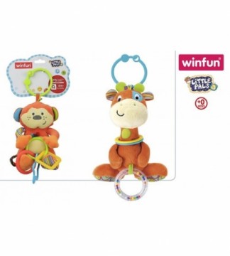 Winfun Подвесная погремушка мягкая Обезьяна/жираф/Лев 29 cm  0+ CB42559