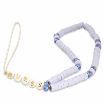 Guess zawieszka GUSTPEARU Phone Strap lilak|lilac Heishi Beads