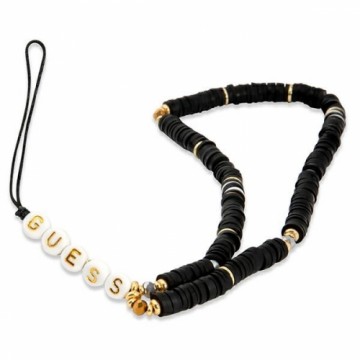 Guess zawieszka GUSTPEARK Phone Strap czarny|black Heishi Beads