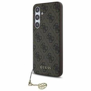 Guess GUHCS24FEGF4GBR S24 FE S721         brazowy|brown hardcase 4G Charms Collection