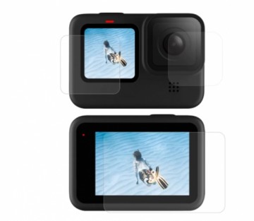 Screen and lens tempered glass Telesin for GoPro Hero 9 | Hero 10 | Hero 11 | Hero 12 (GP-FLM-901)