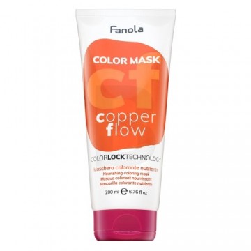 Fanola Color Mask barojoša maska ar krāsu pigmentiem vara toņu atdzīvināšanai Copper Flow 200 ml