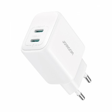 Joyroom JR-TCF12 mains charger 2x USB-C 20W PD | QC 3.0 - white