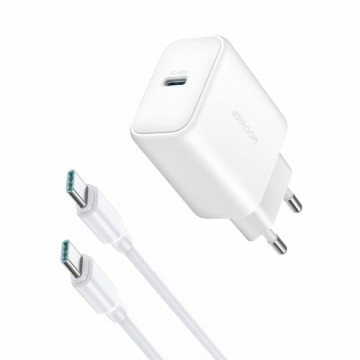 Joyroom JR-TCF24 USB-C PD 30W QC SFC network charger - white + 1m USB-C cable