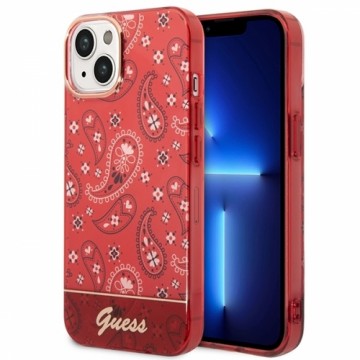 Guess GUHCP14SHGBNHR iPhone 14 | 15 | 13  6.1" czerwony|red hardcase Bandana Paisley