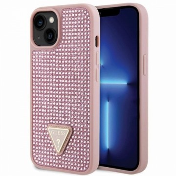 Guess GUHCP14MHDGTPP iPhone 14 Plus | 15  Plus 6.7" różowy|pink hardcase Rhinestone Triangle