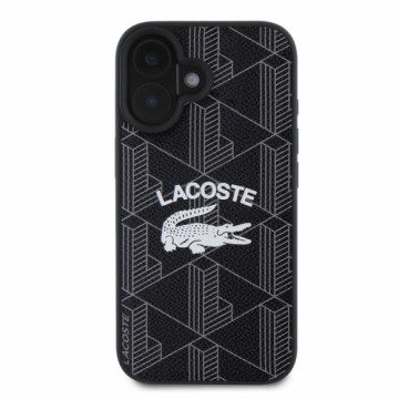 Lacoste Blend Monogram MagSafe Case for iPhone 16 Pro Max Black