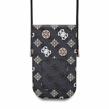 Guess PU 4G Peony Multicolor Phone Bag Black