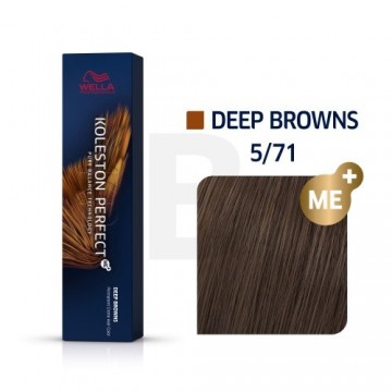 Wella Professionals Koleston Perfect Me+ Deep Browns profesionāla permanentā matu krāsa 5|71 60 ml