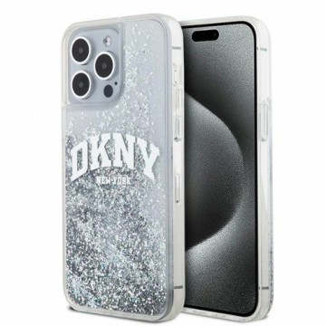 DKNY Liquid Glitter Big Logo case for iPhone 15 Pro - white