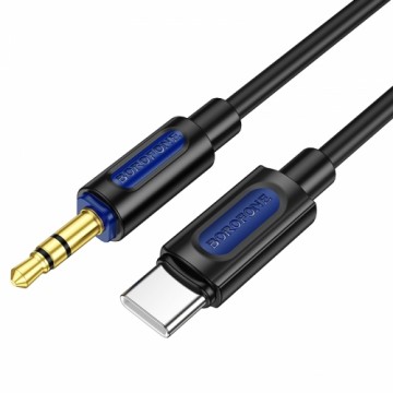 Borofone Cable BL20 - jack 3,5mm to Type C - 1 metr black