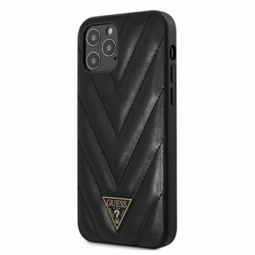 Guess GUHCP12LPUVQTMLBK iPhone 12 Pro Max 6,7" czarny|black hardcase V-Quilted Collection