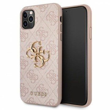 Guess GUHCN584GMGPI iPhone 11 Pro różowy|pink hardcase 4G Big Metal Logo