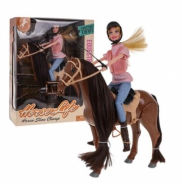 Doll with Horse + Accessories Set