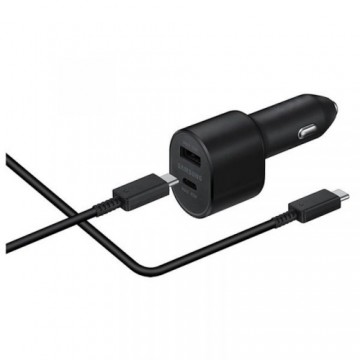 Samsung EP-L5300XBE 60W Super Ātrs Auto lādētājs 45W USB-C / 15W USB + USB-C kabelis Melns (OEM)