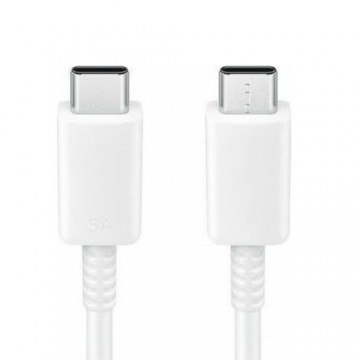 Samsung EP-DN975BWE 45W USB-C uz USB-C Super Ātrs 5A Uzlādes un Datu Kabelis Balts 1m (OEM)