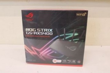 Asus   SALE OUT.  GS-AX5400 ROG STRIX Wireless Router,WiFi 6 Dual Band Gaming, EU+Uk plug | ROG STRIX GS-AX5400 | 802.11ax | 5400 Mbit/s | Ethernet LAN (RJ-45) ports 4 | Mesh Support Yes | MU-MiMO Yes | Antenna type 4xExternal | 1 | DAMAGED PACKAGING