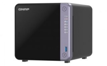 QNAP   Cost-effective 4-bay 10GbE NAS | TS-432X-4G | Alpine | AL524 | Processor frequency 2 GHz | 4 GB | DDR4 SODIMM | 90W adapter (12VDC), 100-240VAC