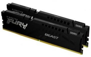 Kingston   Fury Beast 64GB DDR5, 5200 MHz, CL40, 288-Pin, DIMM Kit (32GB x 2)