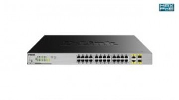 D-link   Switch DGS-1026MP Unmanaged, Rack mountable, 1 Gbps (RJ-45) ports quantity 24, SFP ports quantity 2, PoE/Poe+ ports quantity 24, Power supply type Single