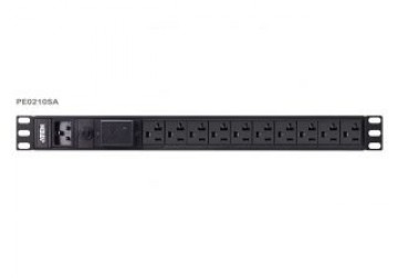 Aten   PE0210SG Basic 1U PDU with surge protection