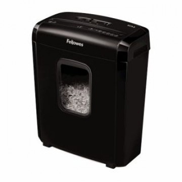 Fellowes   Powershred 6M Black, 13 L, Credit cards shredding, Mini-Cut Shredder, Paper handling standard/output 6 sheets per pass, Warranty 24 month(s)