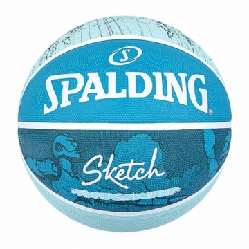 Баскетбольный мяч Spalding Sketch Dribble Синий Резиновый (Размер 7)