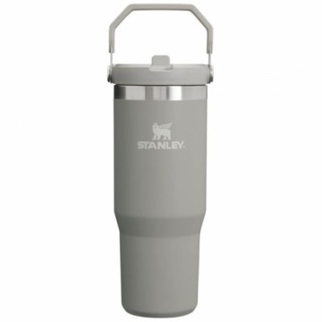 Termokrūze ar salmiņu The IceFlow Flip Straw Tumbler 0,89L gaiši pelēka