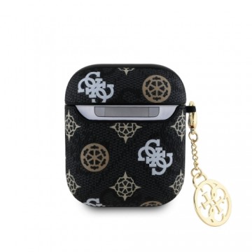 Guess PU 4G Peony Charm Case for AirPods 1|2 Black