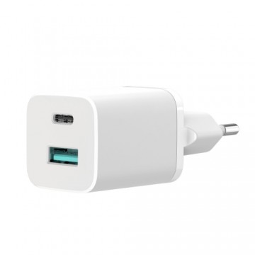 XO wall charger HN238A white 2USB QC3.0 | PD USB-C 30W