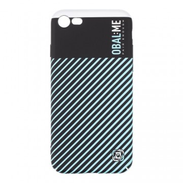 OBAL:ME Flossy Stripes Cover for Apple iPhone 7|8|SE2020|SE2022 Black|Sky Blue