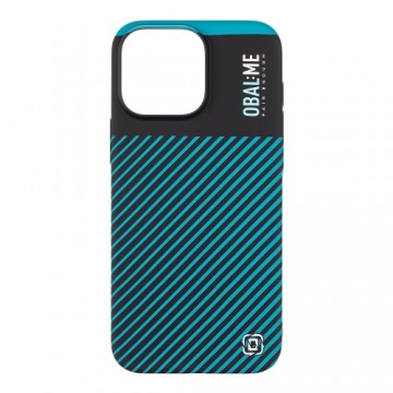 OBAL:ME Flossy Stripes Cover for Apple iPhone 16 Pro Max Black|Teal