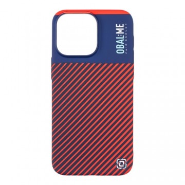 OBAL:ME Flossy Stripes Cover for Apple iPhone 15 Pro Max Blue|Red