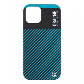 OBAL:ME Flossy Stripes Cover for Apple iPhone 12|12 Pro Black|Teal