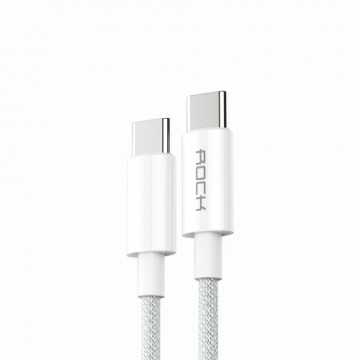 Rock Cable R6 - Type C to Type C - PD 100W 5A 2 metres white