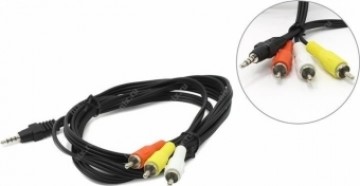 Gembird 3.5mm Male - 3 x RCA Male 2m Black