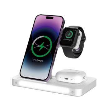 Devia wireless charger 3in1 Smart 15W white with lamp