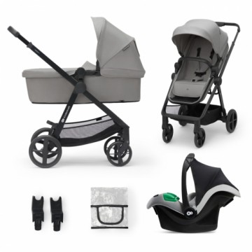 KINDERKRAFT multifunctional stroller 3in1 NEWLY 3IN1 MINK PRO MOONLIGHT GREY, KSNEWL00GRY300I