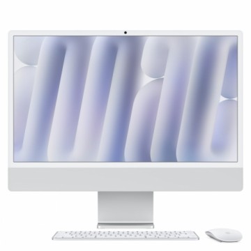 Apple iMac MWUV3D/A Silber 61cm(24‘‘) M4 10-Core Chip, 10-Core GPU, 16GB Ram, 512GB SSD