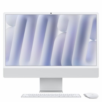 Apple iMac MWUC3D/A Silber - 61cm(24‘‘) M4 8-Core Chip, 8-Core GPU, 16GB Ram, 256GB SSD