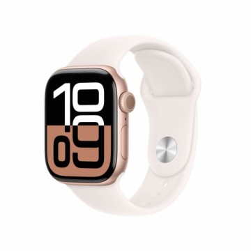 Apple Watch S10 Roségold Aluminium Sport Band Blassrosa - S/M GPS 42mm MWWH3QF/A 2024