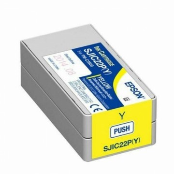 Картридж с оригинальными чернилами Epson SJIC22P(Y): Ink cartridge for ColorWorks C3500 (yellow)