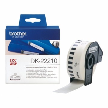 Continuous Paper for Printers Brother DK-22210 29 x 30,48 mm White 80 g/m²