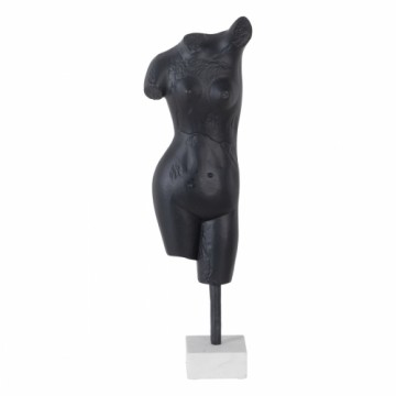 Decorative Figure White Black Aluminium Marble 16 x 10 x 62 cm