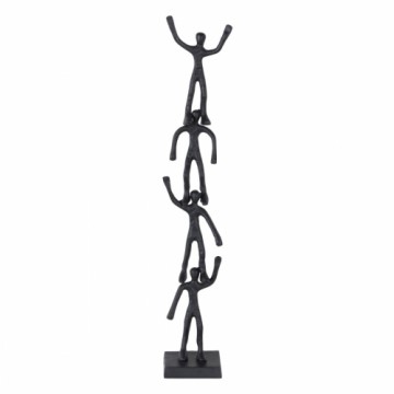 Decorative Figure Black Aluminium 13 x 12 x 75 cm