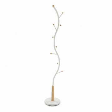 Coat rack Versa Sisak White Metal Wood (32 x 179 x 32 cm)