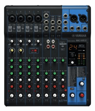 Yamaha MG10XU audio mixer 10 channels Black